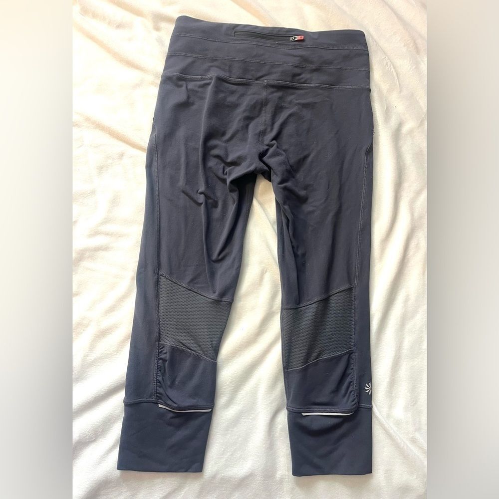 Athleta Gray and Orange Women’s Athletic Workout Exercise Capri Leggings Size XS - Picture 10 of 14